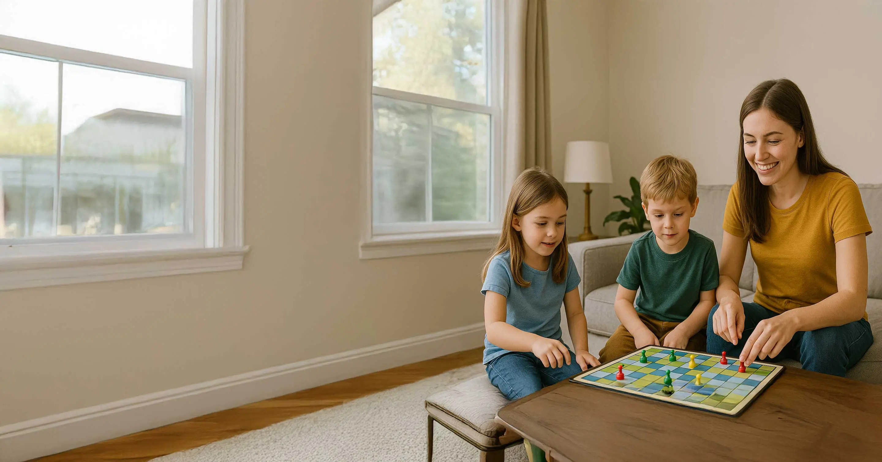 Student helping with babysitting